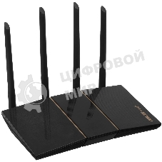 Роутер беспроводной Asus RT-AX57 AX3000 10/100/1000BASE-TX черный