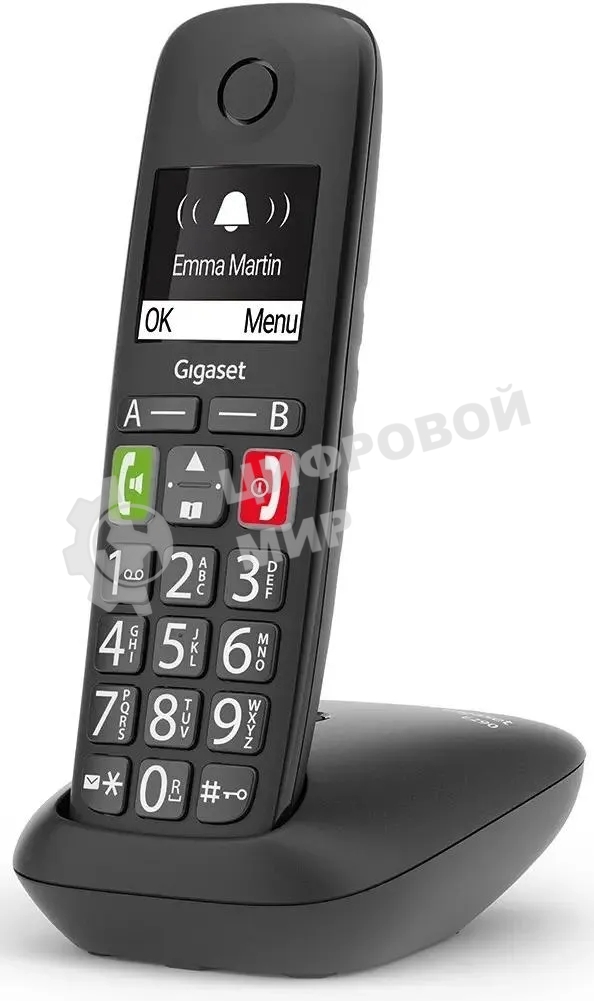 Радиотелефон Dect Gigaset E290 SYS черный АОН