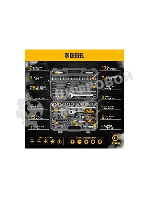 Набор инструментов Denzel 1/2