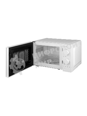 Микроволновая печь WILLMARK WMO-202MW белый, 20 л, 700 Вт, переключатели - поворотный механизм