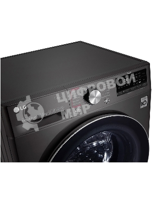 Стиральная машина LG F4V9RWP2E черный, загрузка фронтальная 10.5 кг, 1400 об/мин, класс A+++