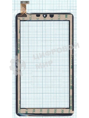 Сенсорное стекло (тачскрин) HC184104C1 FPC021H V2.0 (184x104 мм), черное