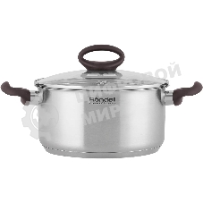 Кастрюля Rondell Tierno RDS-1593, 4.8л, 24см, с крышкой, стальной