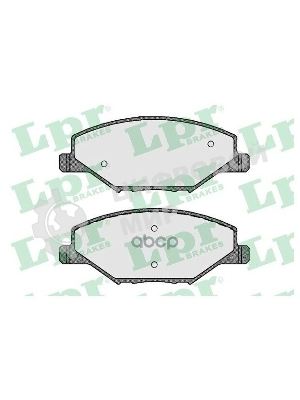 Колодки тормозные передние LPR 05P1795, комплект