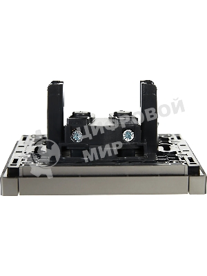 Розетка IEK FORTE&PIANO FP518 без заземления винтовое крепление 10А сталь