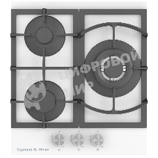 Газовая варочная панель Zigmund & Shtain M 26.4 W независимая, белый