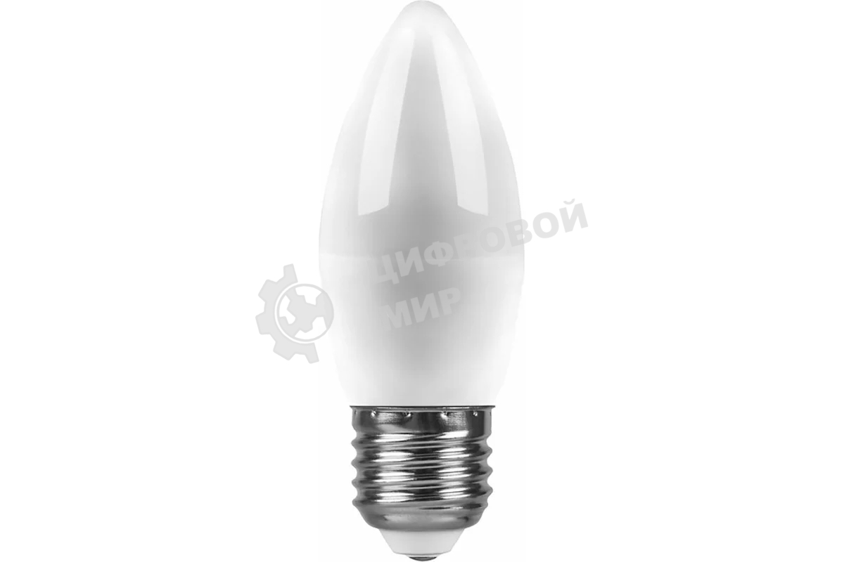 Лампа светодиодная Feron LB-570 9W 230V E27 6400K свеча