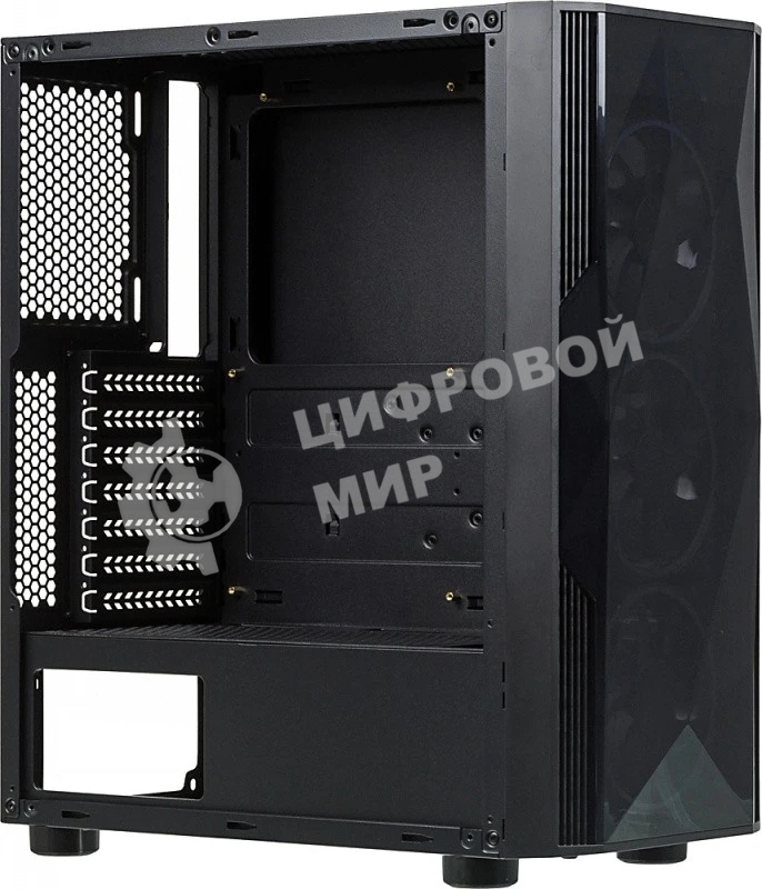 Компьютерный корпус Aerocool/Formula F-3401 (V1) черный без БП ATX 3x120мм 2xUSB 2.0 1xUSB 3.0 audio bott PSU