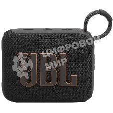 Колонка порт. JBL Go 4 черный/оранжевый 4.2W 1.0 BT