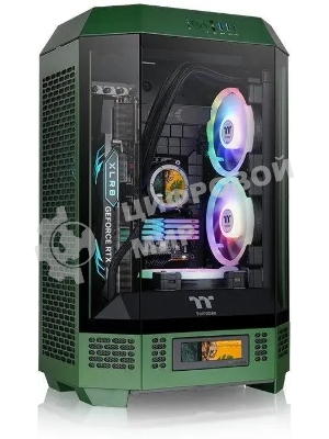 Компьютерный корпус Thermaltake The Tower 300 Racing Green зеленый без БП miniITX 8x120мм 6x140мм 2xUSB 3.0 audio bott PSU