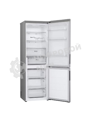 Холодильник LG GC-B459ANMW серебристый двухкамерный 234/110л морозилка снизу, No Frost