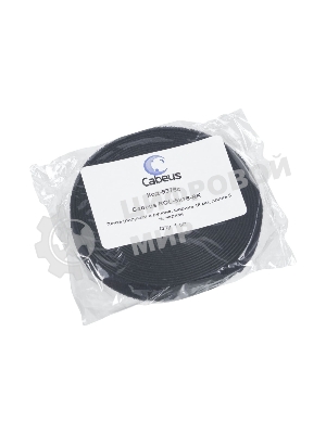 Лента липучая Cabeus ROL-5x16-BK, 16 мм Ш, 5 000 мм Д, материал: полиамид, черный