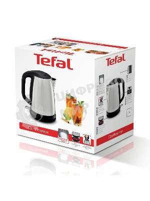 Электрочайник Tefal KI270D30 серебристый, 1.7 л, 2400 Вт, скрытый нагревательный элемент
