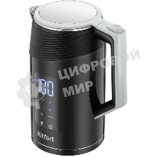 Чайник электрический Kitfort КТ-8701 1.7л. 2200Вт черный/нержавеющая сталь корпус: пластик