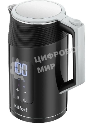 Чайник электрический Kitfort КТ-8701 1.7л. 2200Вт черный/нержавеющая сталь корпус: пластик
