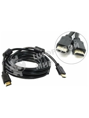 Кабель HDMI 5bites APC-014-030 HDMI M/HDMI M V1.4b, высокоскоростной, ethernet+3D, зол.разъемы, ферр.кольца, 3м.