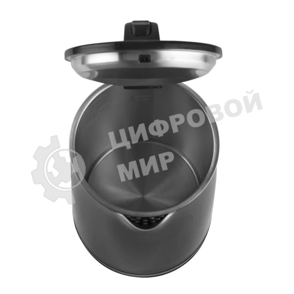 Чайник электрический Centek CT-0005 черный, 1.7 л, 2200 Вт, бесшовная колба, двойные стенки, эффект термоса