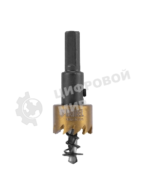 Коронка по металлу Denzel HSS, 20 мм, нитридтитановое покрытие