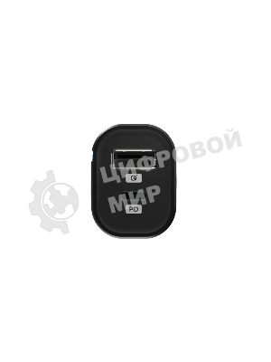 Автомобильное зарядное устройство OLMIO Type-C + USB, 20W, PowerDelivery, QuickCharge3.0, черное