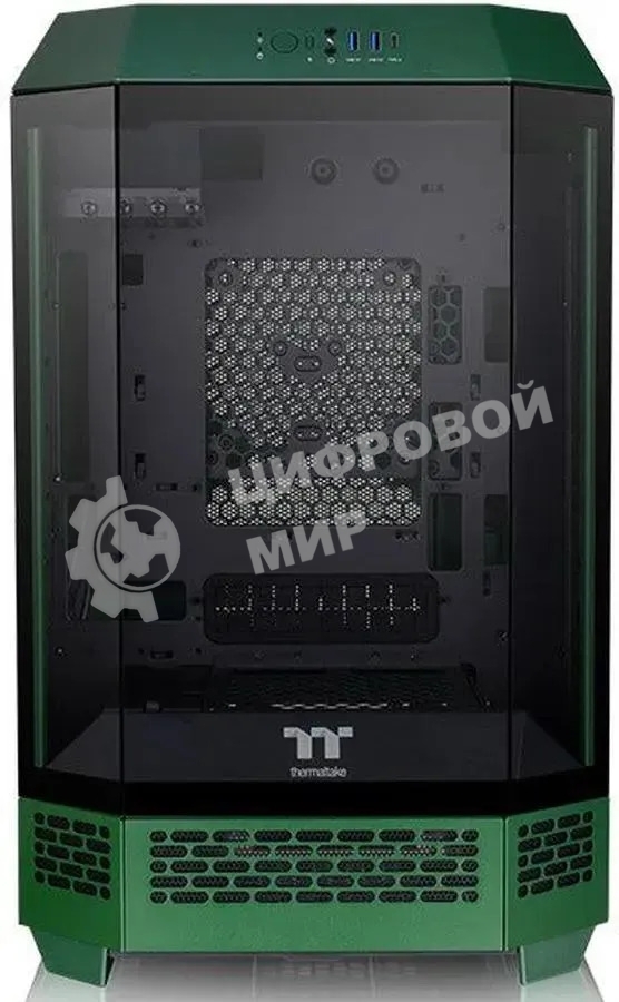 Компьютерный корпус Thermaltake The Tower 300 Racing Green зеленый без БП miniITX 8x120мм 6x140мм 2xUSB 3.0 audio bott PSU