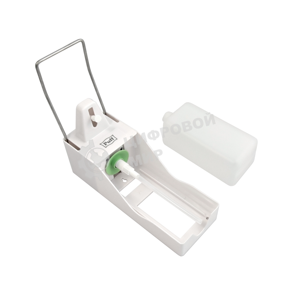 Локтевой дозатор для жидкого мыла и дез. растворов, 1000 мл Puff-8197 пластиковый