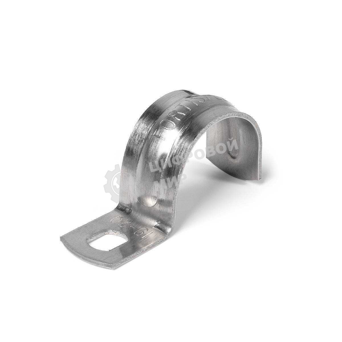 Скоба крепежная однолапковая Fortisflex СМО d38-40мм метал. оцинк. (уп.50шт)