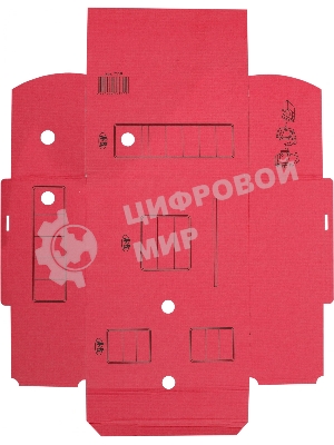 Короб архивный Silwerhof 1914769 микрогофрокартон корешок 150мм, красный (упаковка: 3шт)