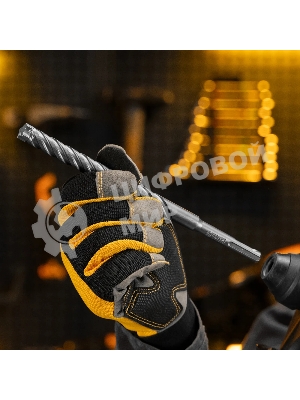 Бур по бетону Denzel цельная крестовая пластина, 14x215 мм, SDS PLUS