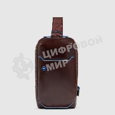Рюкзак слинг мужской Piquadro Blue Square CA6898B2/MO красное дерево кожа