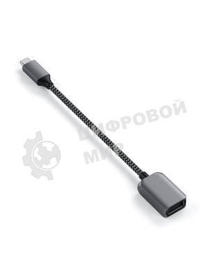 Кабель-адаптер Satechi USB-C to USB 3.0. серый космос