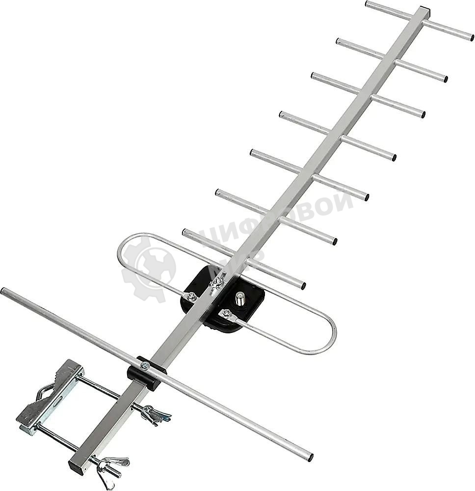 Антенна телевизионная Hyundai H-TAE140 11дБ пассивная серебристый