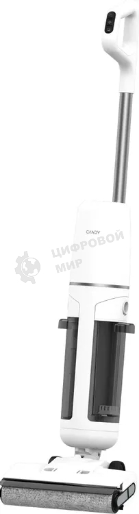 Пылесос моющий Candy CWND F1 белый/черный, питание от аккумулятора, 200 Вт, уборка влажная/сухая, пылесборник 0.52 л