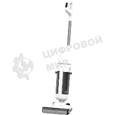 Пылесос моющий Candy CWND F1 белый/черный, питание от аккумулятора, 200 Вт, уборка влажная/сухая, пылесборник 0.52 л