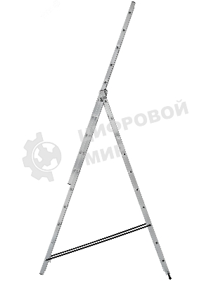 Лестница трехсекционная алюминиевая, 3 х 10 ступеней, H=285/481/674 см, вес 12.19 кг