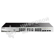 Коммутатор D-Link DGS-1210-28/ME/B2A, 24×1 Гбит/с + 4×1 Гбит/с SFP, управляемый