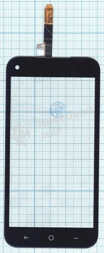 Сенсорное стекло (тачскрин) HF6-GP0 F6043018 ZR 1425 FPC-V1.0, черное