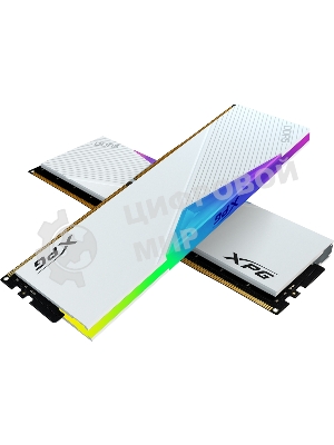 Оперативная память XPG Lancer, DDR5, 64GB (2x32GB), 6000MHz, CL30, DIMM, с радиаторами, белый