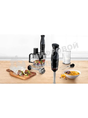 Блендер погружной Bosch MSM4B670 1000 Вт, черный