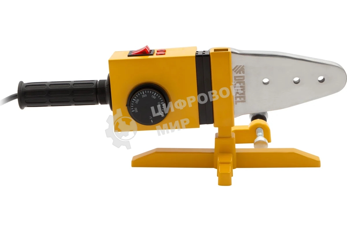 Аппарат для сварки пластиковых труб Denzel DWP-1500 1500Вт 260-300С компл насадок 20-63мм