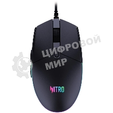 Мышь проводная Acer Nitro OMW400 черный, 6400 dpi, USB, кнопки - 6