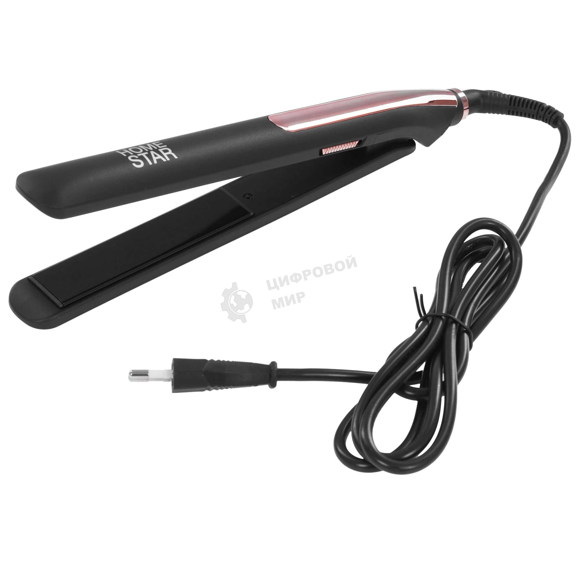 Выпрямитель для волос Homestar HS-8017 черный, 25 мм, 210 °C, 1 режим