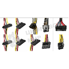 Блок питания KingPrice ATX 650W KPPSU650 (20+4pin) 120мм fan 4xSATA