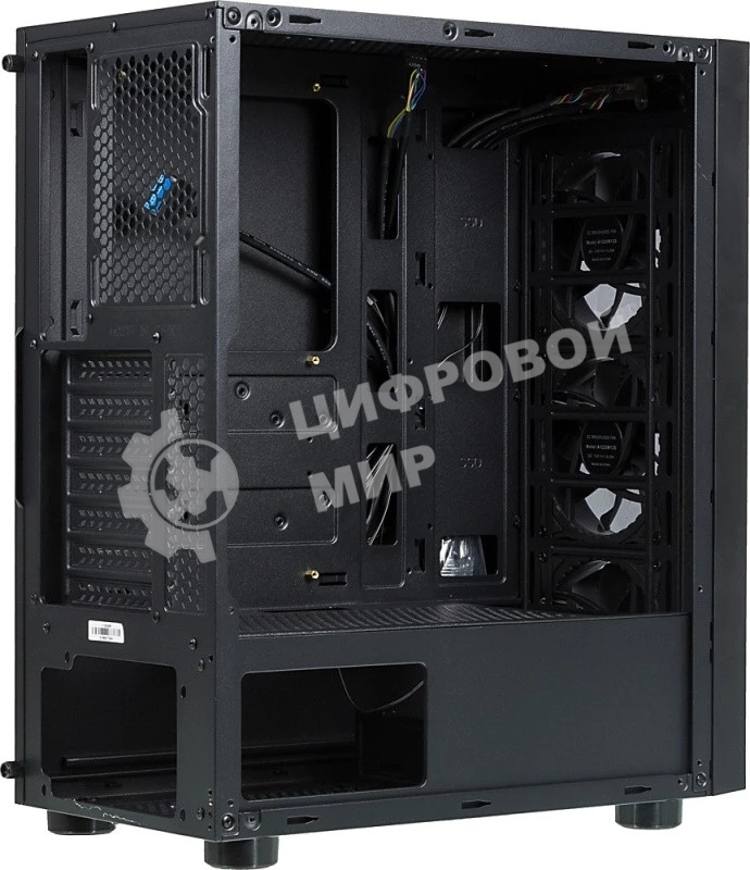 Компьютерный корпус Aerocool/Formula F-3401 (V1) черный без БП ATX 3x120мм 2xUSB 2.0 1xUSB 3.0 audio bott PSU
