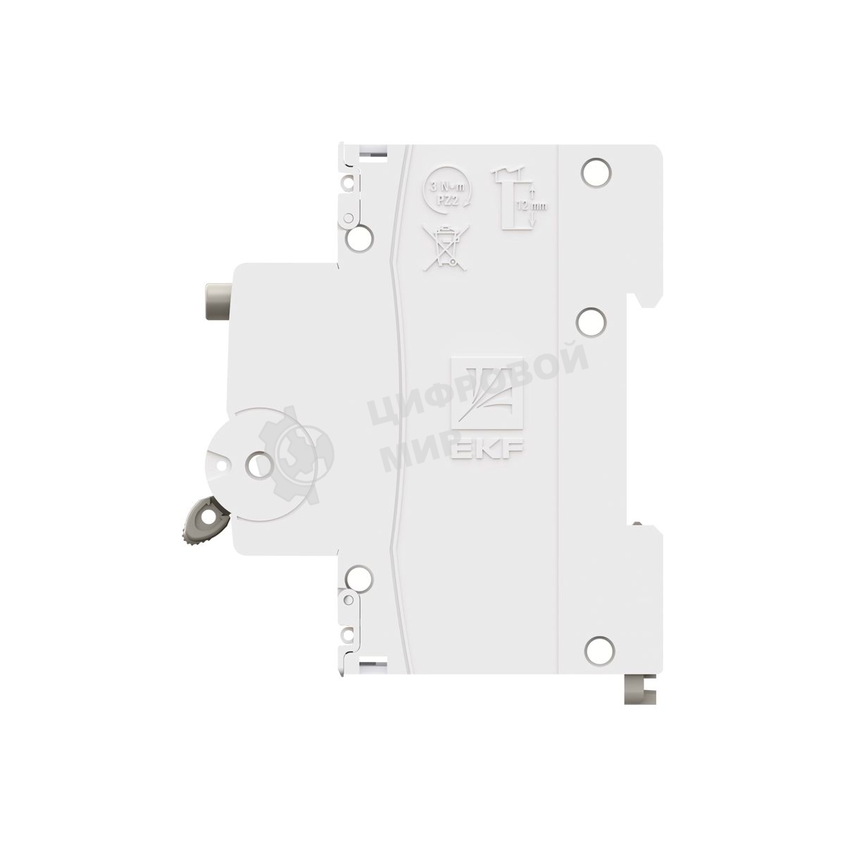 Выключатель автоматический дифференциального тока 2п (1P+N) C 16А 10мА тип AC 6кА АВДТ-63N (электрон.) PROxima EKF D63N26E16C10