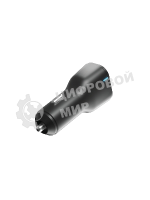 Автомобильное зарядное устройство OLMIO Type-C + USB, 20W, PowerDelivery, QuickCharge3.0, черное