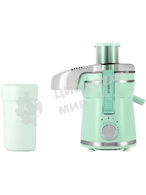 Соковыжималка Starwind SJ2326 бирюзовый, центробежная, 750 Вт, 400 мл, механическое