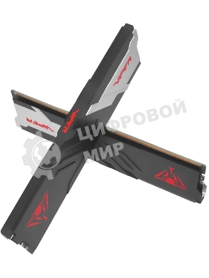 Оперативная память Patriot Memory Viper Venom, DDR5, 48Gb (2x24GB), 6000 MHz, CL30, DIMM, с радиатором, черный