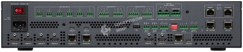 Презентационный коммутатор 6х2 HDMI 4K/60 FG1906-0201 AMX DVX-2265-4K