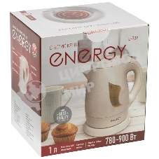 Чайник электрический Energy E-209 пластиковый,1л,бежевый, 780-900 Вт, 220В (в уп. 12 шт)