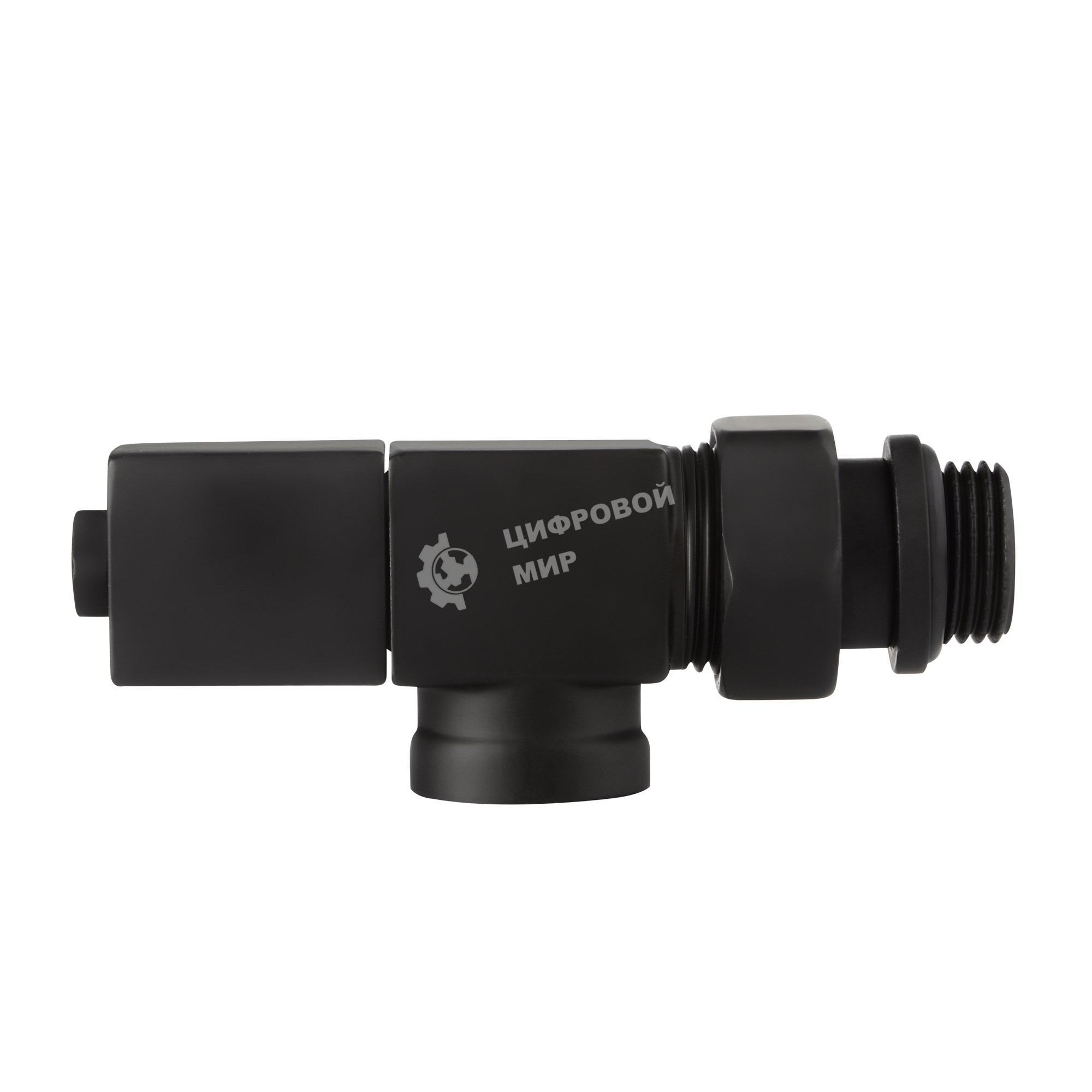 Набор дизайн-вентилей CUBE, осевой черный 1/2